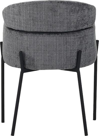 Tolerse Metallic Dining Armchairs Light Gray 2pcs 58x57x80cm