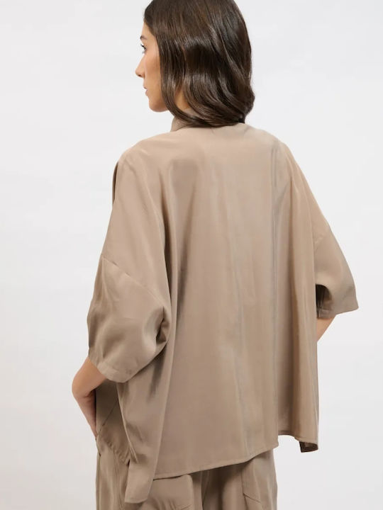 Collectiva Noir Women's Shirt Taupe