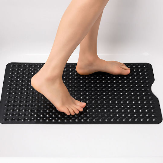 Relaxdays Relaxdays Antirutschmatte Für Badewanne Mit Saugnäpfen Schwarz 39x97cm