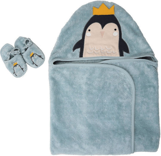 SteweHome SteweHome Baby-Badetuch mit Kapuzen Ecru 100x75cm