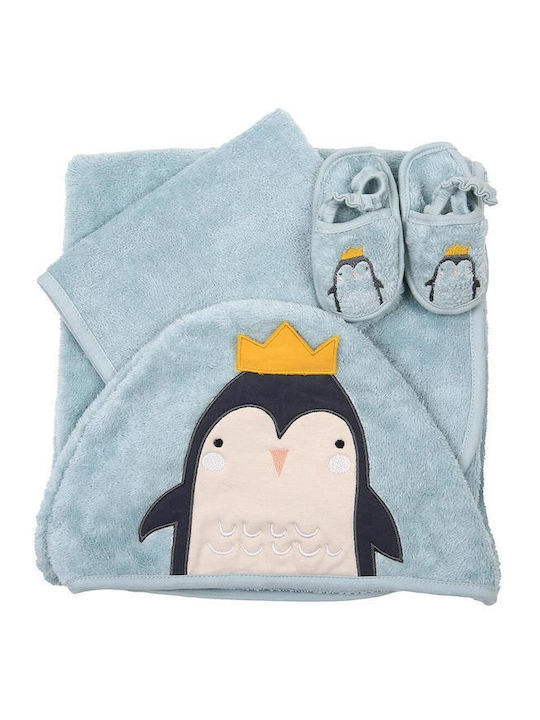 SteweHome SteweHome Baby-Badetuch mit Kapuzen Ecru 100x75cm
