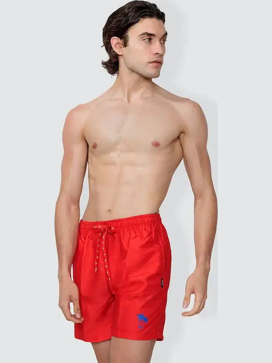 Costum De Baie Bărbați Bermude Roșii