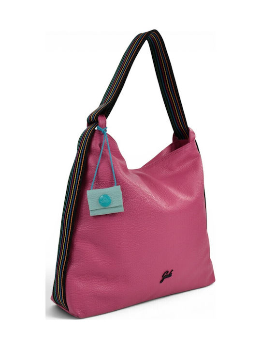 Leather Women's Backpack Fuchsia