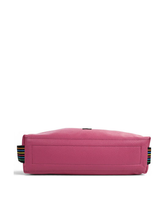 Leather Women's Backpack Fuchsia