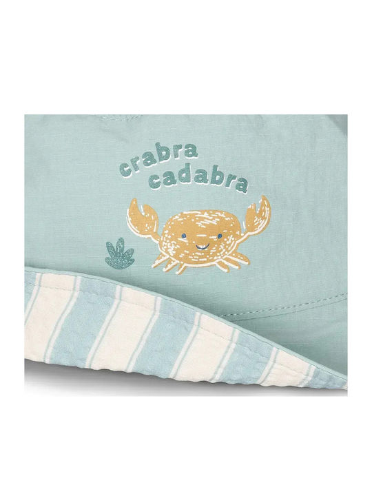Little Dutch Kids' Fabric Sun Hat Ocean White