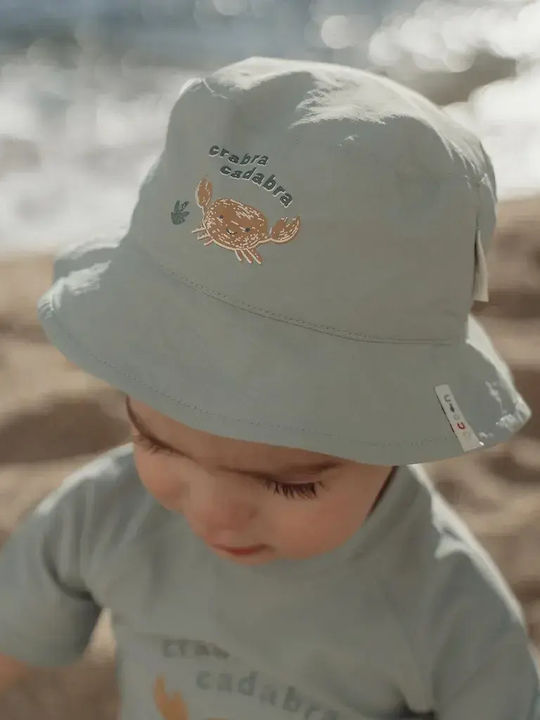 Little Dutch Kids' Fabric Sun Hat Ocean White