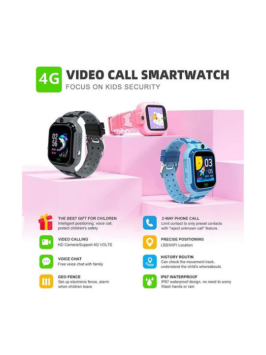 DAS.4 Smartwatch Pentru Copii cu Cameră Albastru