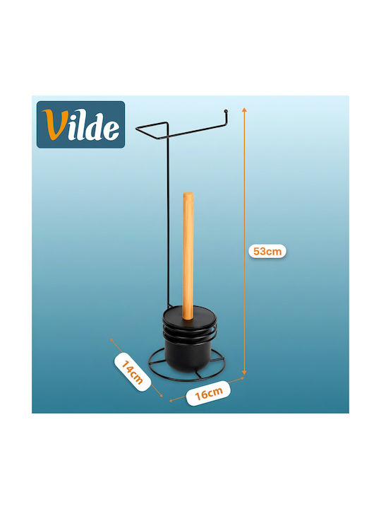 Vilde LuxeBath Badezimmerzubehör-Set Metall Schwarz