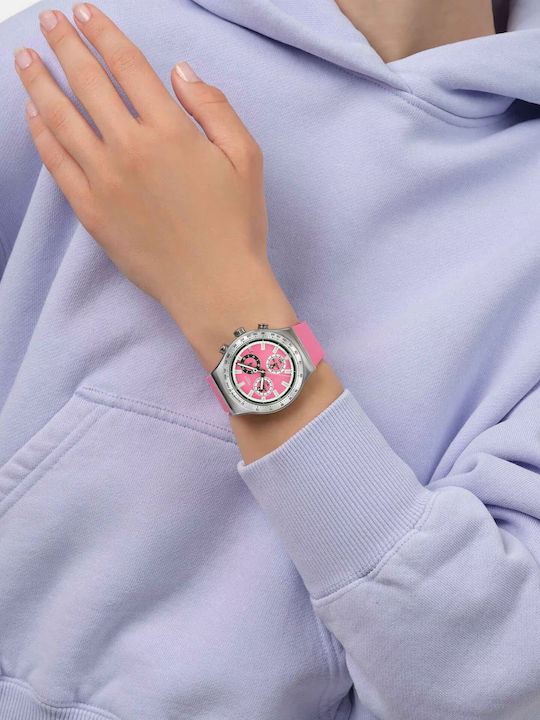 Swatch Ρολόι Μπαταρίας με Καουτσούκ Λουράκι Swatch Ρολόι Μπαταρίας με Καουτσούκ Λουράκι