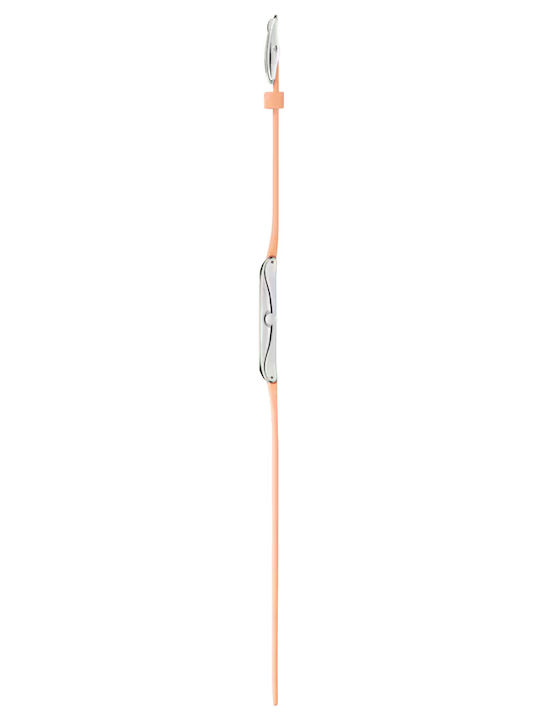 Swatch Womens Watch Battery with Orange Rubber Strap