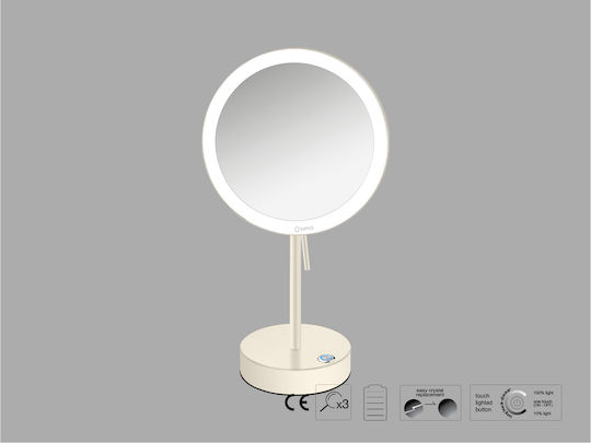 Sanco Sanco Schminkspiegel Tischgerät mit Licht 103cm Braune
