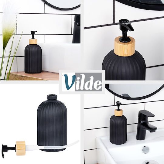 Vilde Dozator De Bucătărie Din Sticlă Negru 400ml