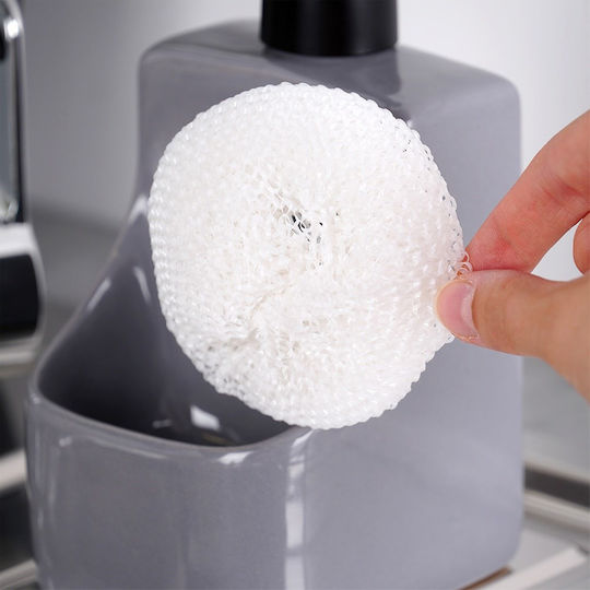 Vilde Kitchen Ceramic Dispenser with Sponge Holder Gray 400ml