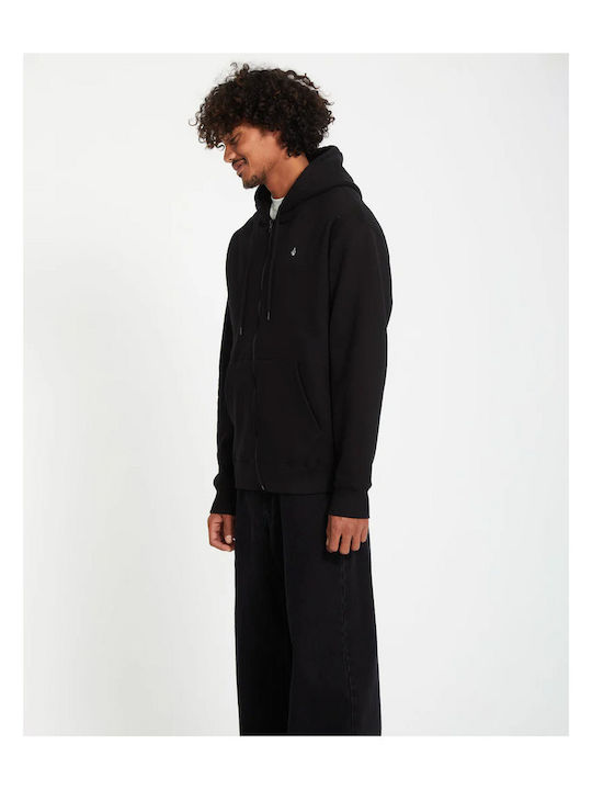 Single Hoodie Cardigan Black