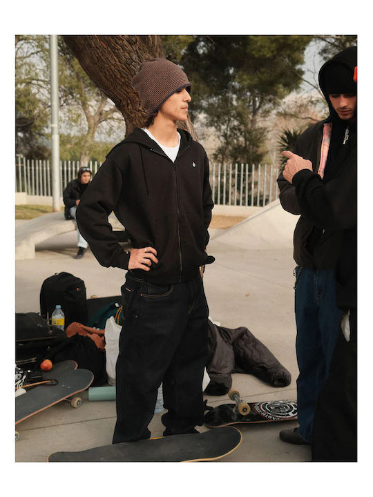 Single Hoodie Cardigan Black