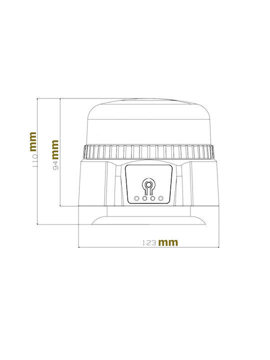 Dekoratives Tischlicht LED 10x36cm