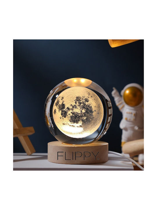 Alista Home Lămpi Decorative Pentru Masă LED Alb Cald Glob De Cristal 3x3cm