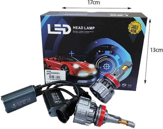 Λάμπα Αυτοκινήτου Canbus V8e 9006/hb4 65w 6000k Led Head Lamp