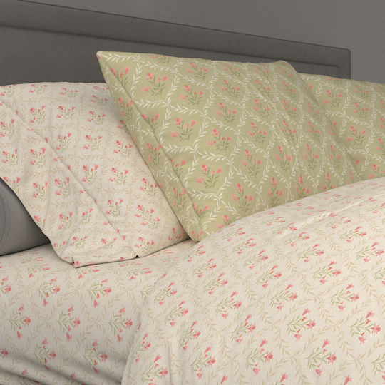 Charalambidis Textiles Exohi Module Cearceafuri De Pat Single 160x260cm Verde 3 Bucăți