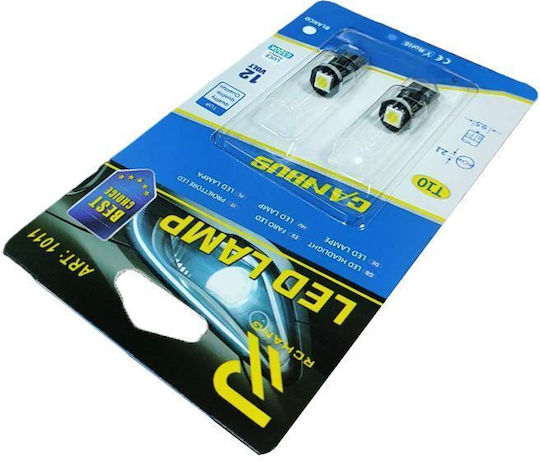 Rchang Car Lamp 12v T10 6500k Auto Car LED Lamp
