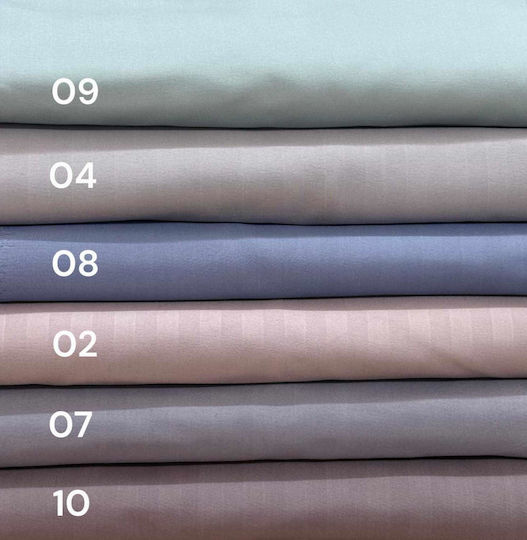 Linea Home Soft Satin Σετ Διπλό 3τμχ 200x250εκ. Γαλάζιο