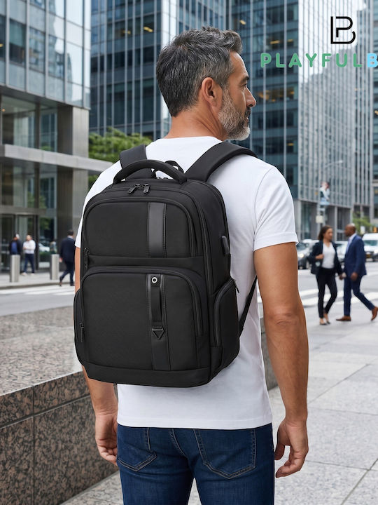 Forecast Waterproof Laptop Backpack 15.6 Inch in Black Colour forecast-6904-black