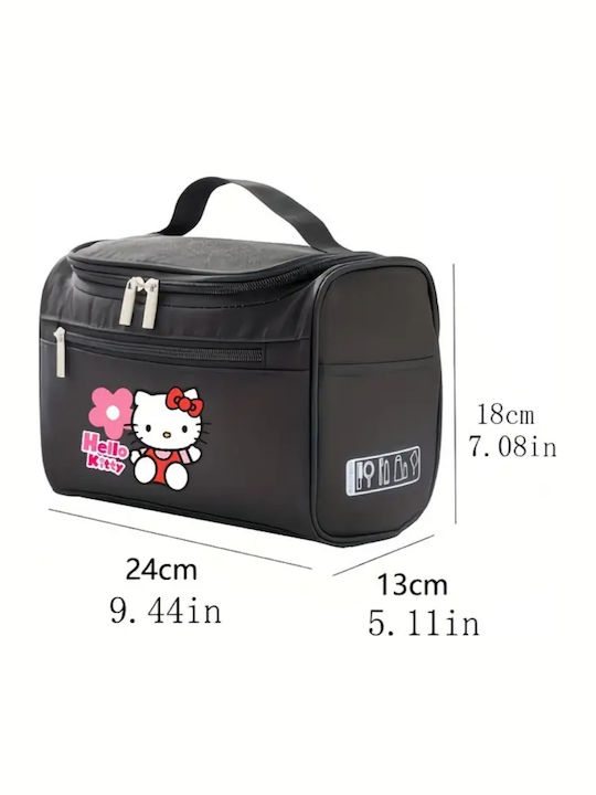 Purple Hello Kitty Cosmetic Bag Zipper & Carry Handle