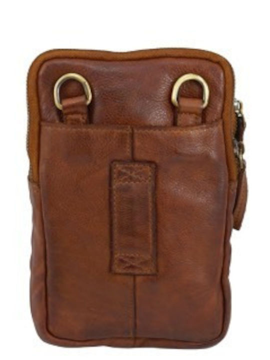 Leder Herren Tasche Schulter Crossbody Tabac Braun