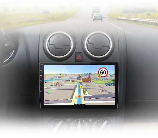 Ηχοσύστημα Αυτοκινήτου για Nissan Qashqai 2009 (Bluetooth/USB/WiFi/GPS/Apple-Carplay/Android-Auto) με Οθόνη Αφής 9"