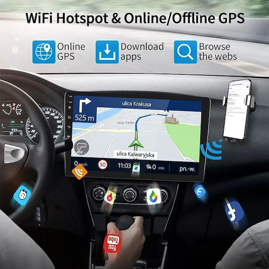 Car Audio System for Nissan Qashqai 2008 Bluetooth USB WiFi GPS Apple CarPlay Android Auto with 9" Touch Screen
