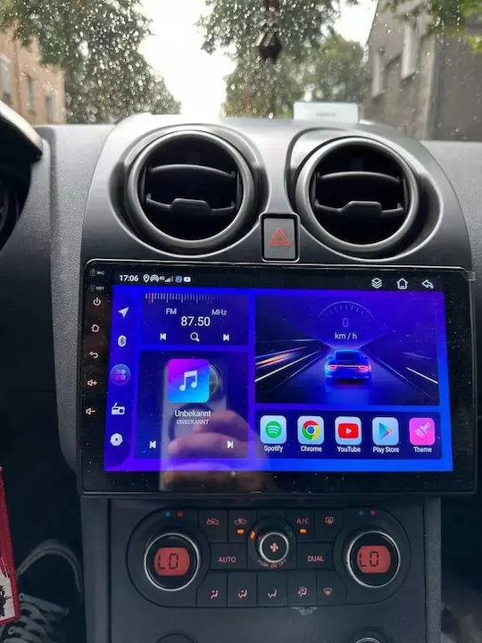 Car Audio System for Nissan Qashqai 2011 Bluetooth USB WiFi GPS Apple CarPlay Android Auto with 9" Touch Screen