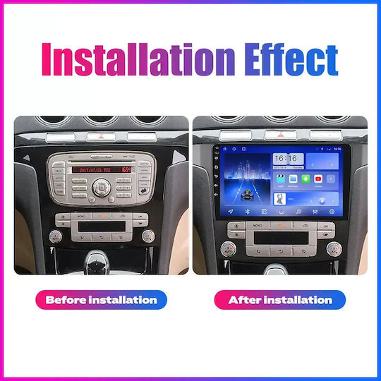 Car Audio System for Smart ForTwo 2015 (Bluetooth/USB/WiFi/GPS/Apple CarPlay/Android Auto) with 9" Touch Screen