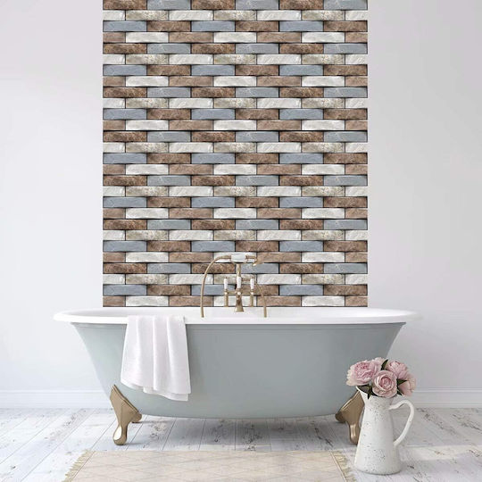 Panouri Decorative 3D Autoadezive Gri 30x30cm