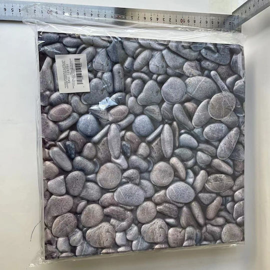 Panouri Decorative 3d Autoadezive Gri 30x30cm 10 Bucăți