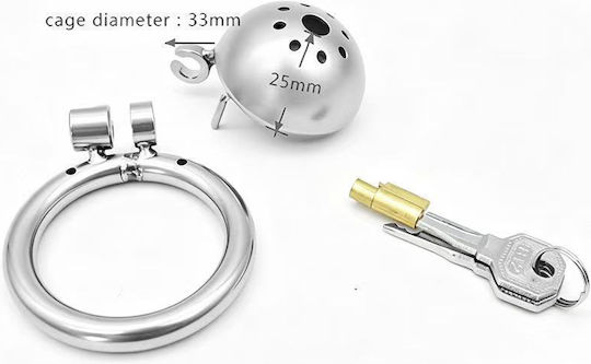 Dragon Penis Cage In Silver Colour