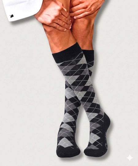 Christou 1910 Calf High Socks 18-22 mmHg Blue