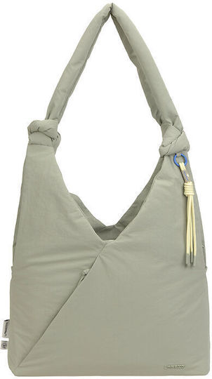 Laessig Diaper Bag-Changing Mat Shoulder/Handbag Green