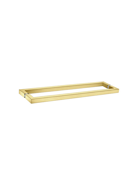 Sanco Glass Double Wall-Mounted Bathroom Rail with Screws Bronze
