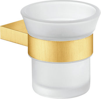 Sanco Academia Wall Mounted Glass Brown Cup Holder