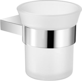 Sanco Academia Wall Mounted Glass Gray Cup Holder