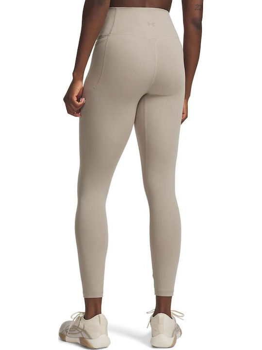 Ankle Leg Tight Women's Leggings Beige