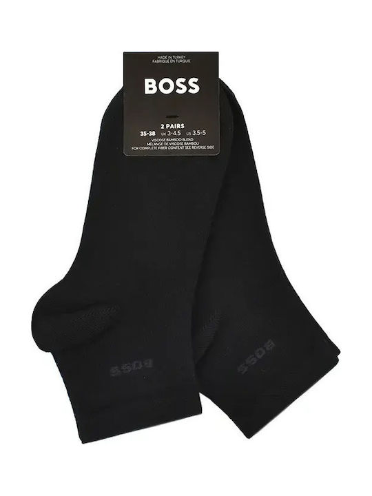 Boss Γυναικείες Κάλτσες Μαύρο 2Pack Boss Γυναικείες Κάλτσες Μαύρο 2Pack