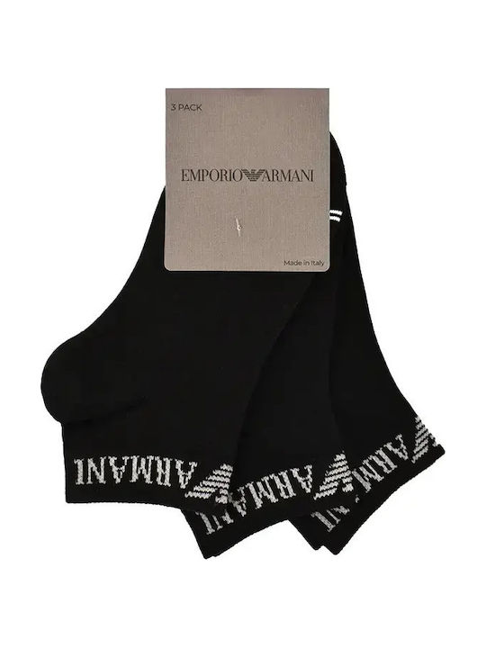 Emporio Armani Γυναικείες Κάλτσες Μαύρο 3Pack Emporio Armani Γυναικείες Κάλτσες Μαύρο 3Pack
