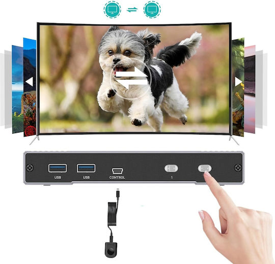 B0CHJK2D3C KVM И Превключвател На Данни С HDMI / USB 3.0