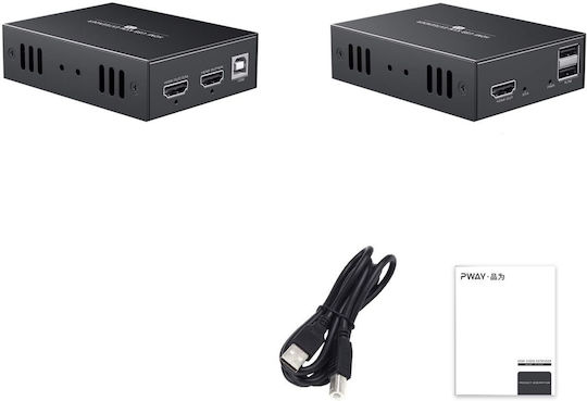 JOB-B097869LY6 Comutator KVM și de Date cu HDMI USB Audio Ethernet