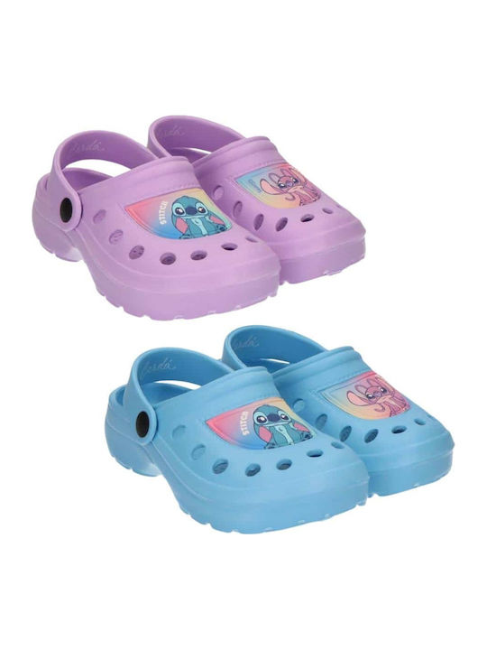 Stitch Kids Beach Clogs Blue