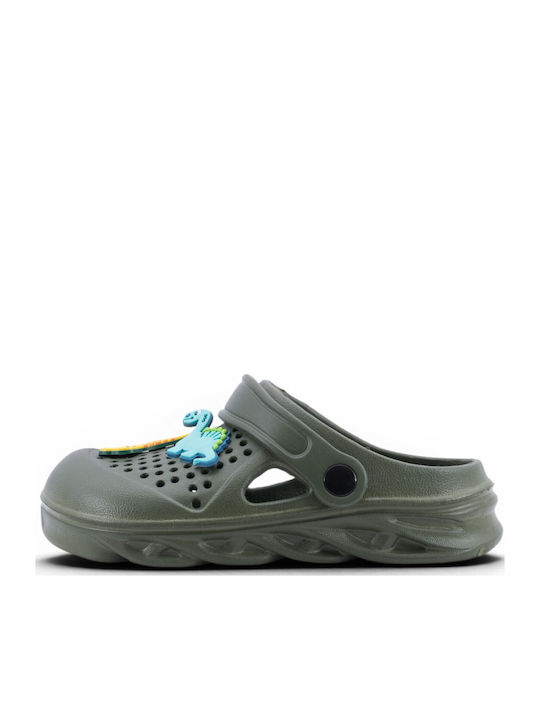 Kids Green Beach Clogs