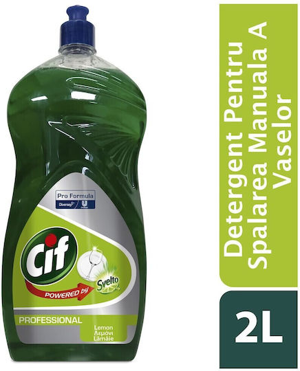 Cif Professional Zitronen Pack – Universelles Reinigungsmittel Handspülmittel Zitronenduft 6x2 L