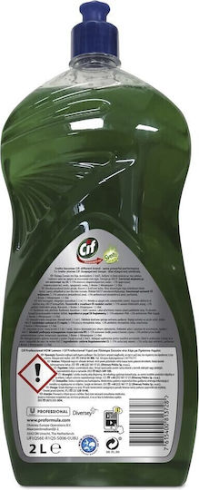 Cif Professional Zitronen Pack – Universelles Reinigungsmittel Handspülmittel Zitronenduft 6x2 L