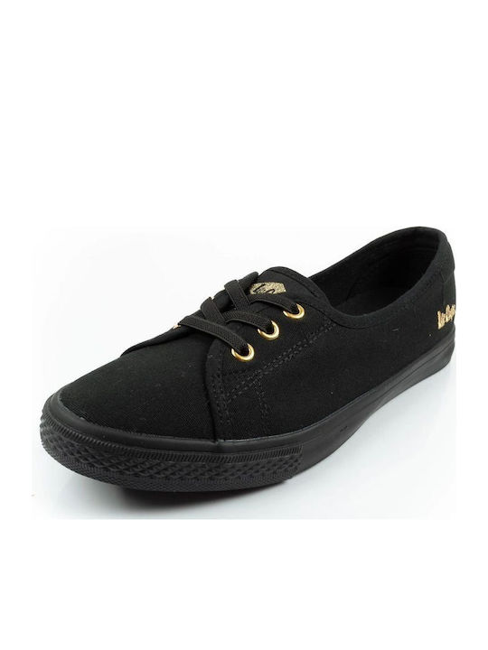 Damen Slip-Ons Stoff Schwarz